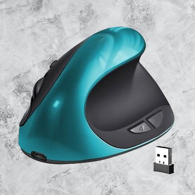 Souris ergonomique sans fil - ErgonomicMouse™ - Vert