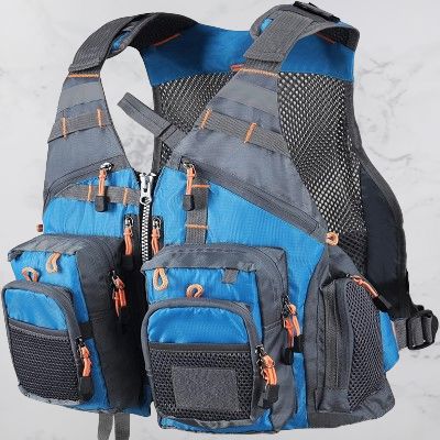 Gilet de Peche - FishingVestOutdoor™ - Bleu