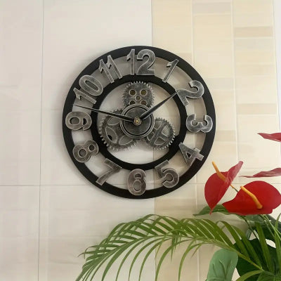 Horloge Murale - RetroWallClock™ - Argent