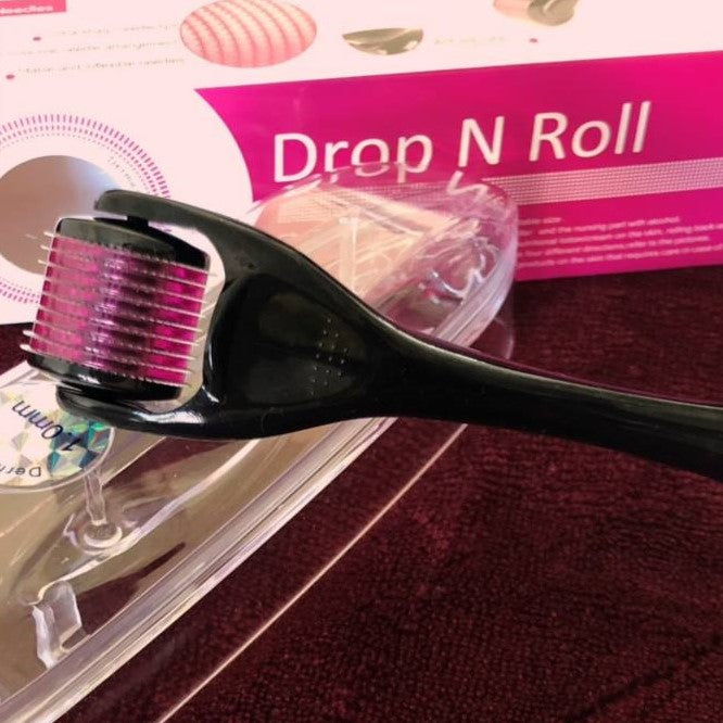 Dermaroller Barbe - BarbeRoll™ - Noir & Rose