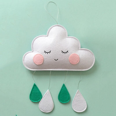 DECORATION CHAMBRE BEBE - CloudDrops™ - Blanc