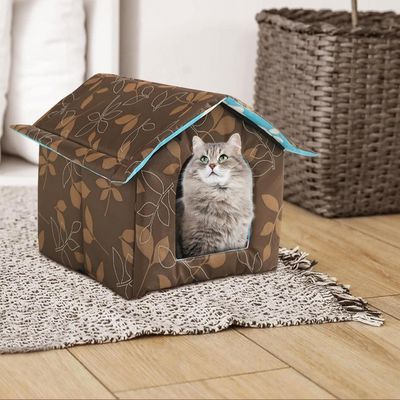 Niche pour Chat Extérieur - OutdoorCatHouse™ - Marron