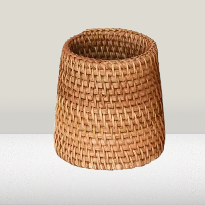 Panier En Rotin - HandmadeRattanStorageBox™ - Fond rond