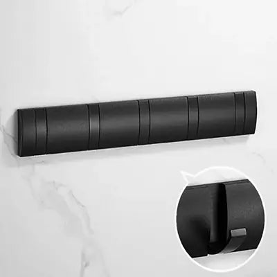 Porte serviette salle de bain - BathWallHolderRack™ - Noir