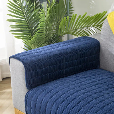 Housse de Canapé - PlushSofa™ - Bleu Foncé