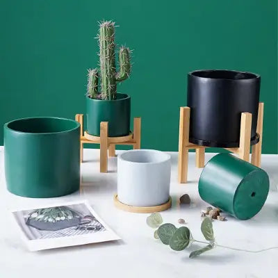 Support Pot De Fleur - WoodFlowerPotRack™