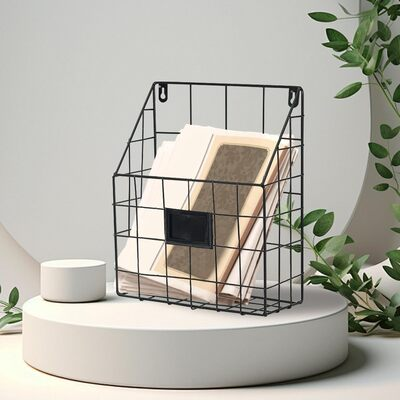 Porte Revue Mural - WallWireRack™ - Noir