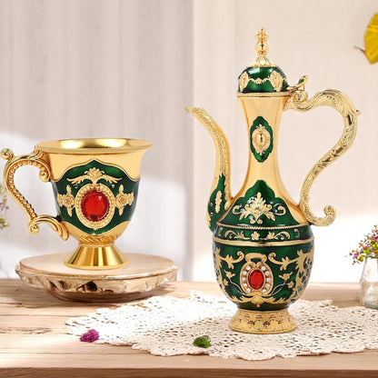 Cafetière Turque - VintageTurkCoffeeSet™ - Vert & Doré
