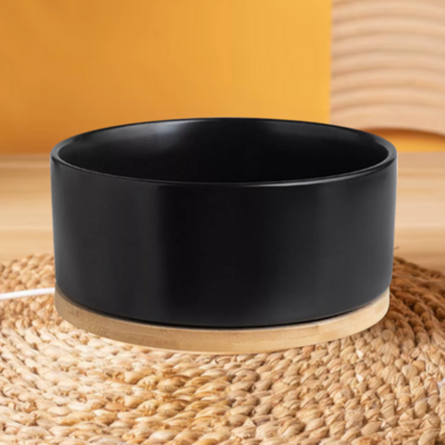 Gamelle pour Chat - WarmSipCatBowl™ - Noir