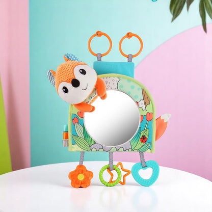 Miroir Voiture pour Bebe - SafeViewBabyMirror™ - Renard Orange