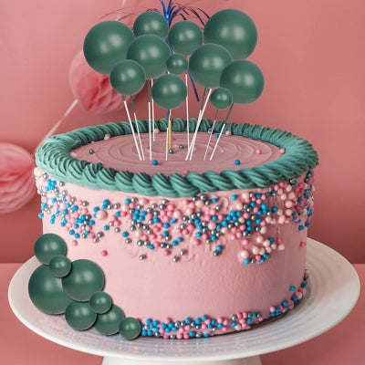 Décoration gâteau - BallCakeTopper™ - Vert foncé