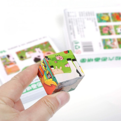 Puzzle en Bois - CubeMontessori™ - Ferme Bébé
