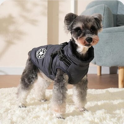 imperméables pour chiens - HarnessDogJacket™ - Noir