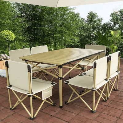 Table camping pliante	- CampingFoldingTable™ - Doré