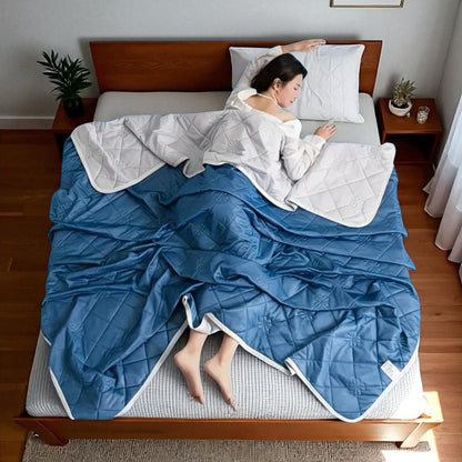 Couette d'Été - ChillBreezeComforter™ - Bleu