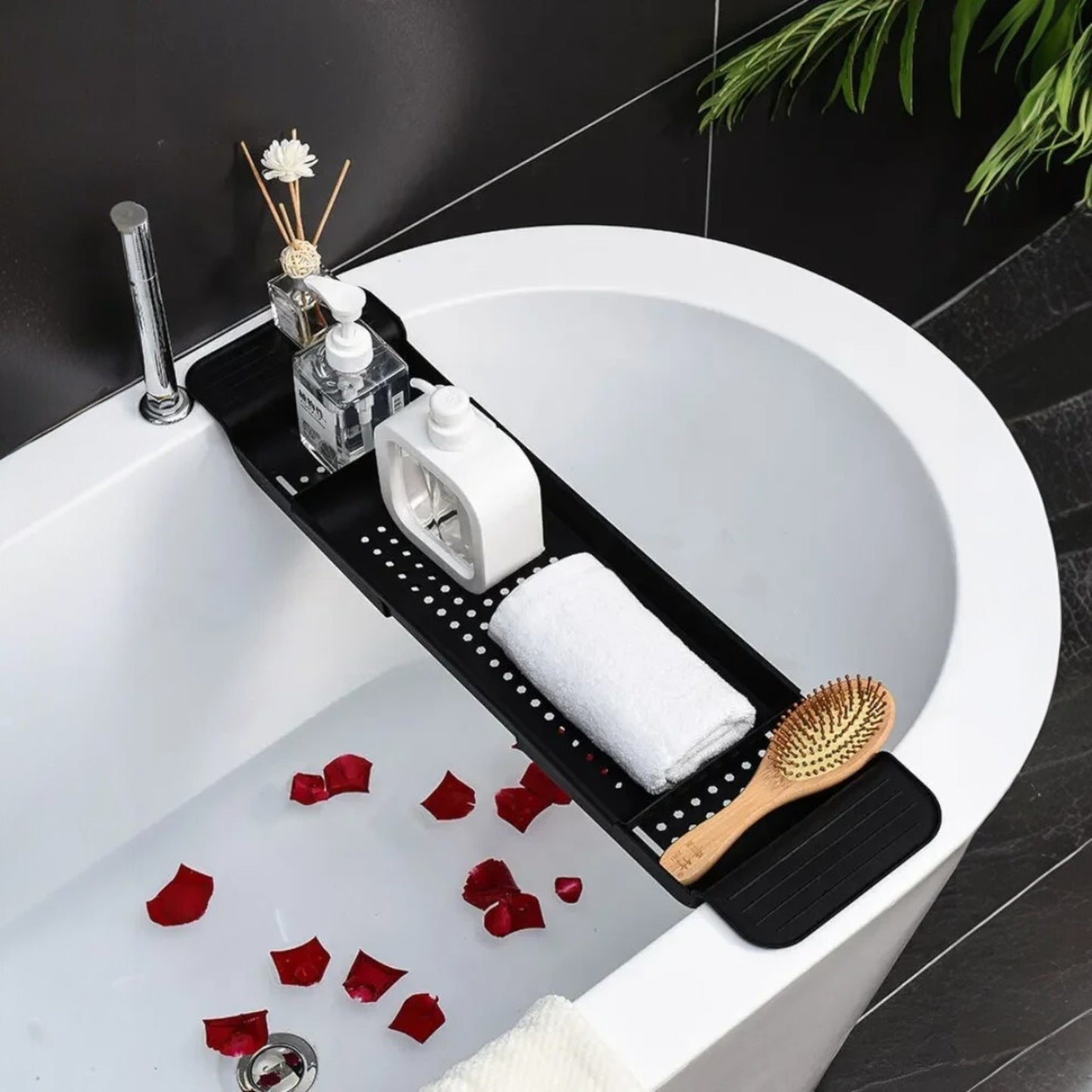 Plateau pour Baignoire - FlexiBathTray™ - Noir