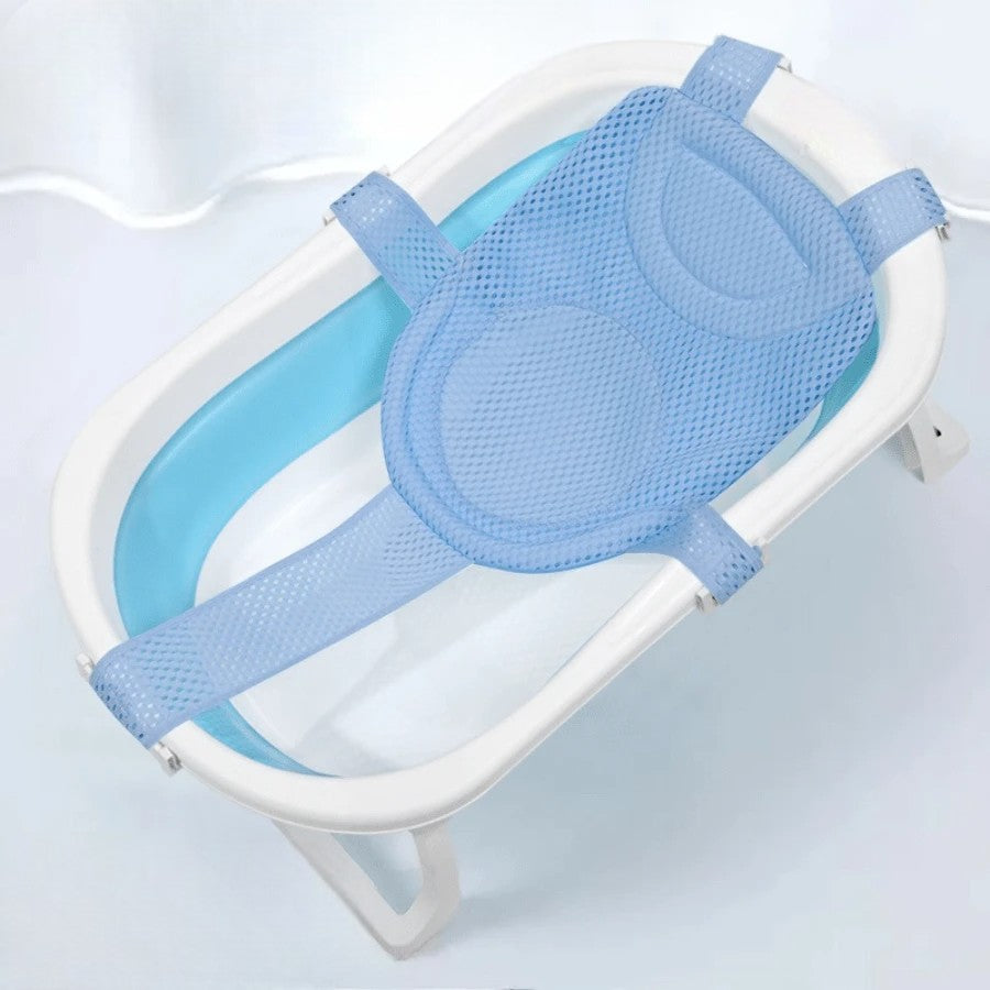 Coussin de Bain Bébé - BabyBathMeshSupport™ - Bleu