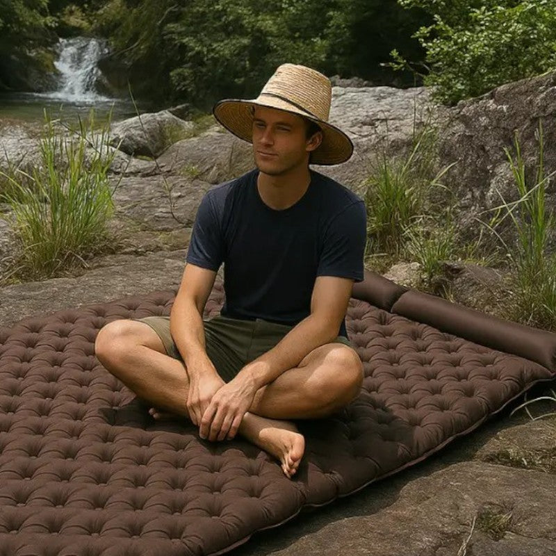 Matelas Gonflable - LiteDoubleMattress™ - Marron