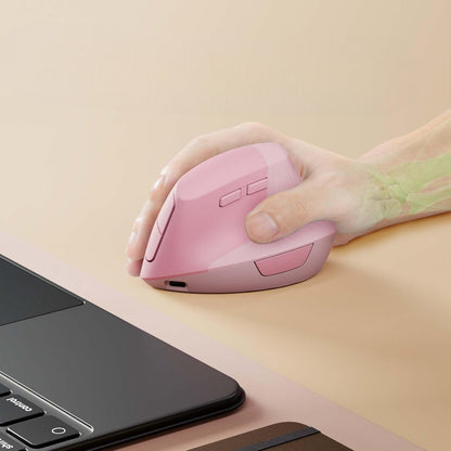 Souris Verticale - ErgoClickPro™ - Rose