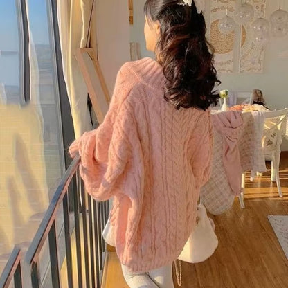 Pull Tricot - CozyKnitSweater™ - Rose
