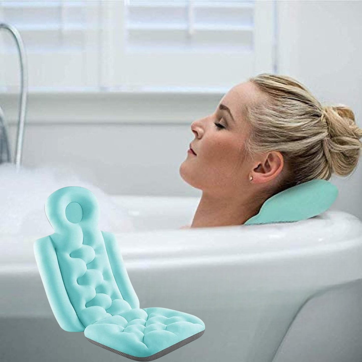 Coussin de Bain - BathRelaxBack™ - Bleu