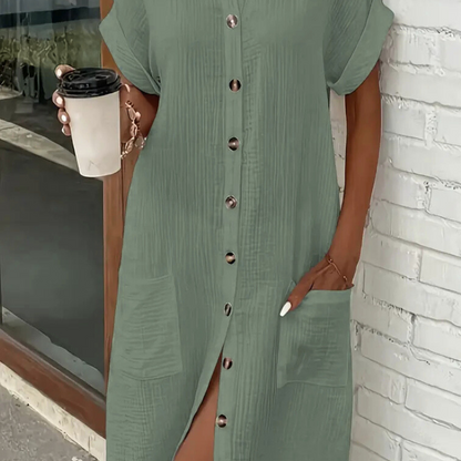 Robe d'Été Femme - LinéaDress™ - Vert