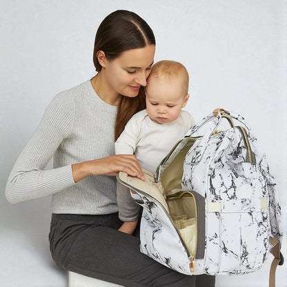 Sac à Langer - MummyGoPack™ - Noir & Blanc
