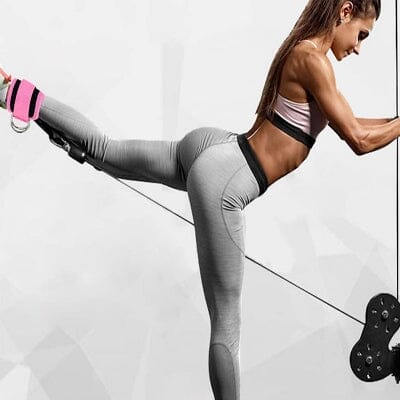 Sangle cheville fitness - AnkleTrainingBelt™ - Rose