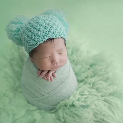 Couverture en Laine - WoolBabyProp™ - Vert Clair