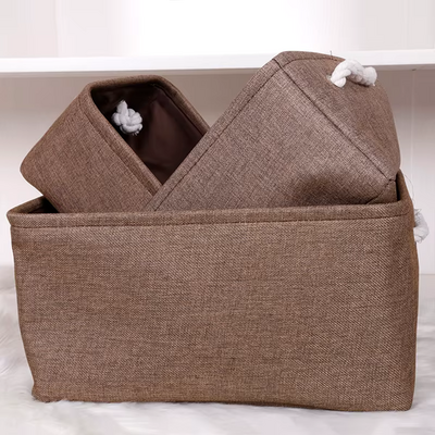 Panier de Rangement - LinenFoldBasket™ - Marron