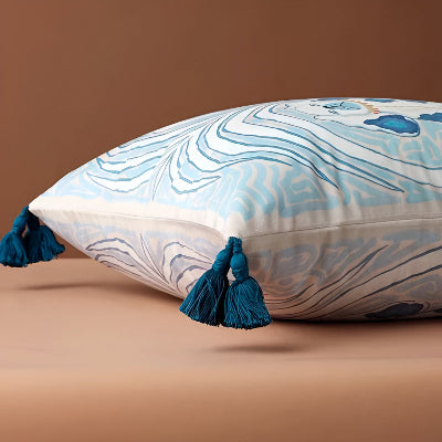 Housse de Coussin - SoftOrient™ - Chiens Bleus