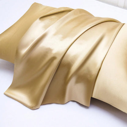 Taie d'Oreiller en Satin - SatinDreamPillow™ - Doré