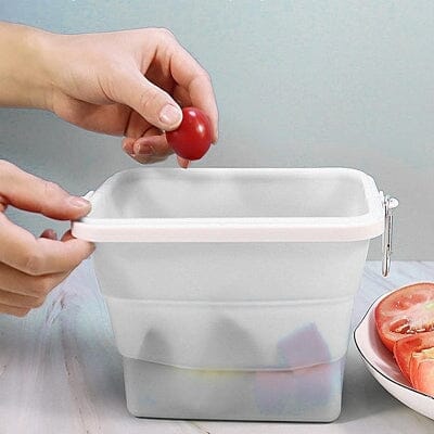 Boite conservation alimentaire - NewSiliconeLunchBox™ - Blanc