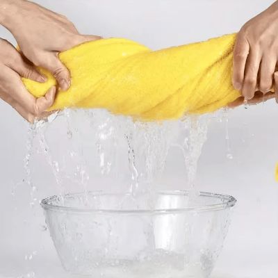 Serviette de bain bébé - Children'sBathTowel™ - Jaune