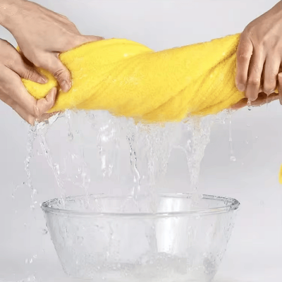 Serviette de bain bébé - Children'sBathTowel™ - Jaune