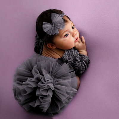 Robe Bébé Fille - BabyGirlPhotoDress™ - Noir