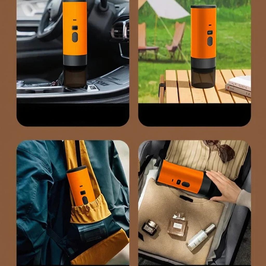 Machine à Café Portable - TravelCafePress™ - Orange