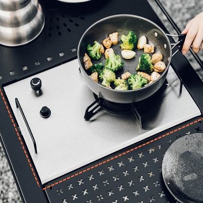 Réchaud à gaz camping - CampGasStove™ - Gris