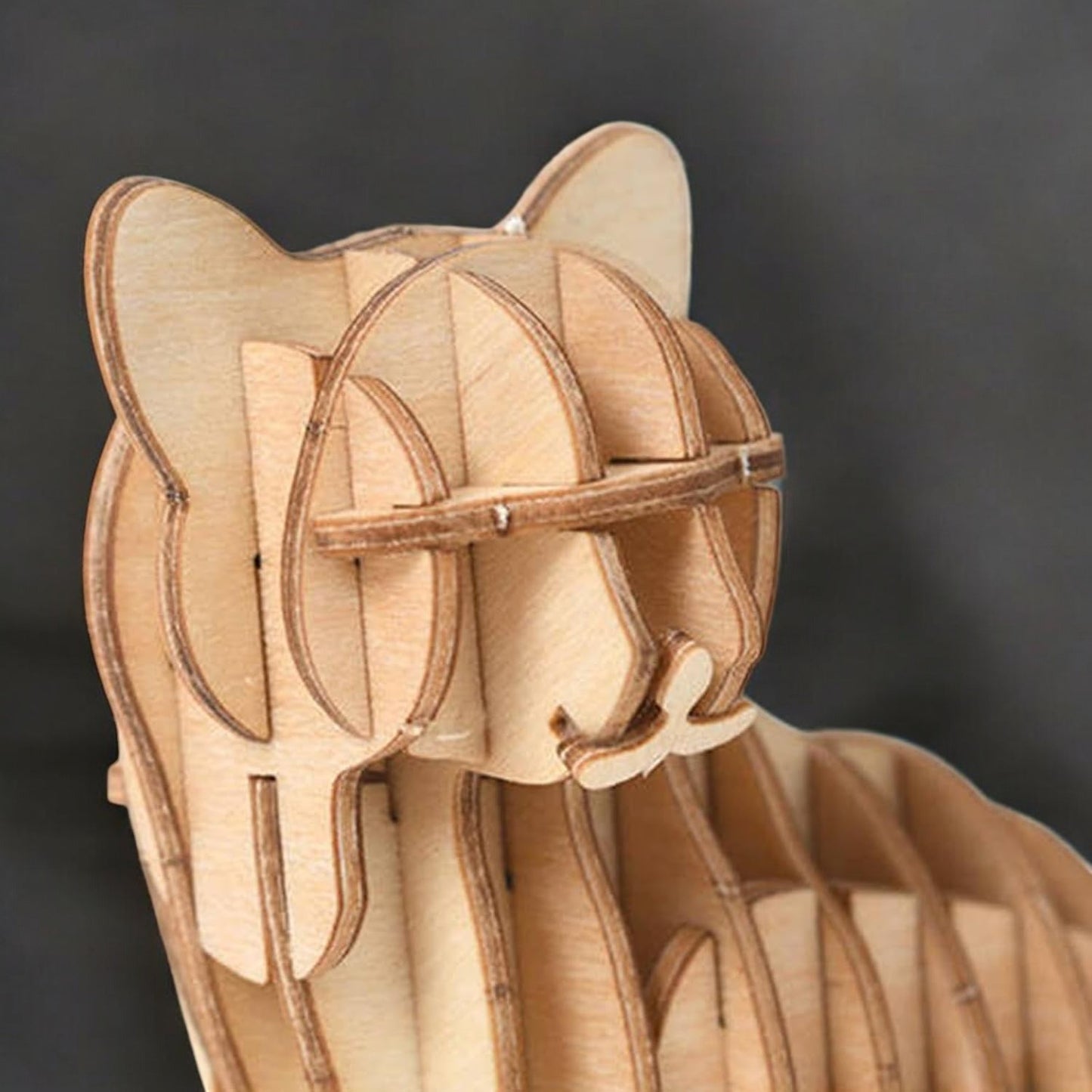 Puzzle 3D en Bois - WoodGenius™ - Chat