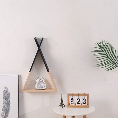 Etagère murale - TriangleWoodenShelf™ - Noir