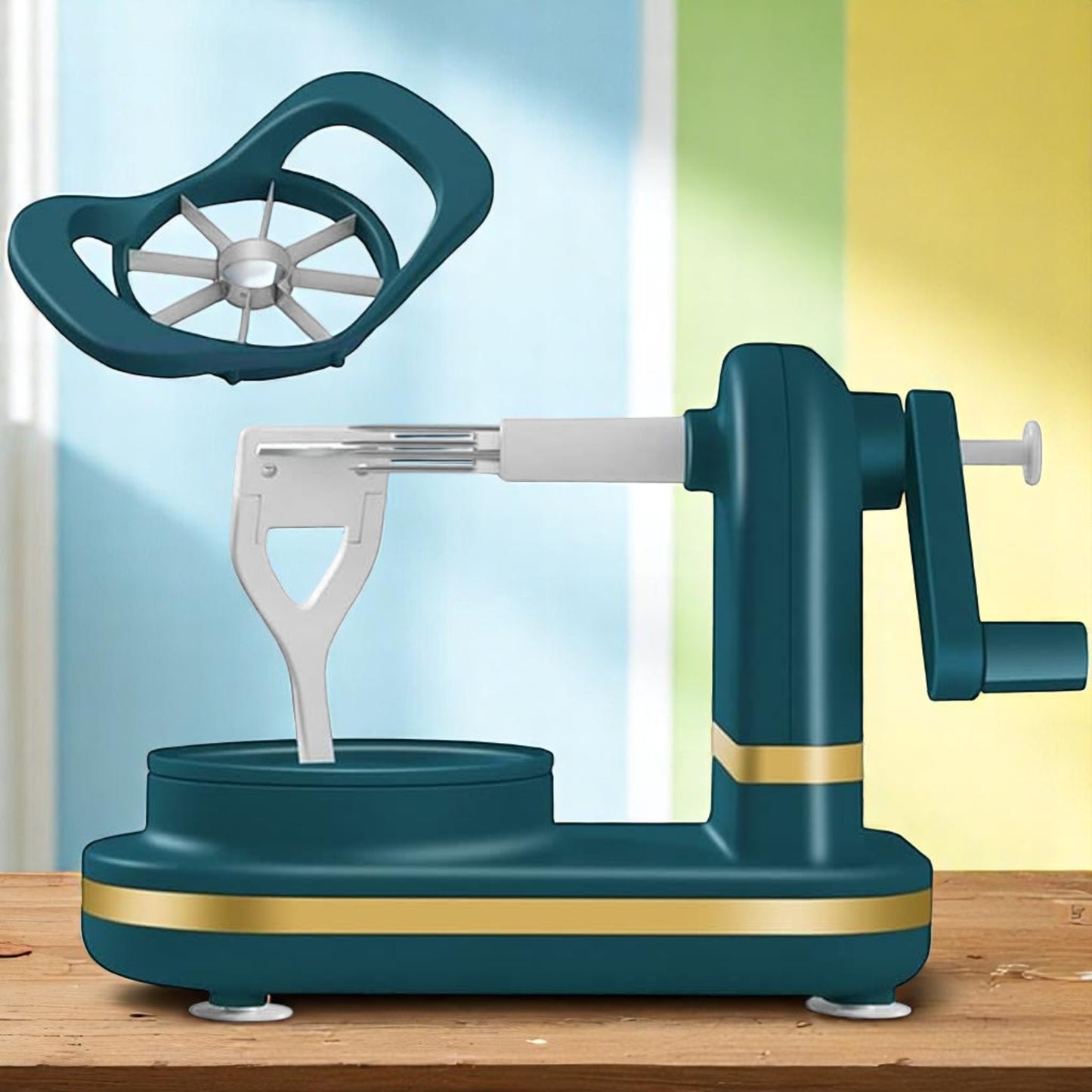 Éplucheur à Pommes - TwistPeelPro™ - Vert Foncé