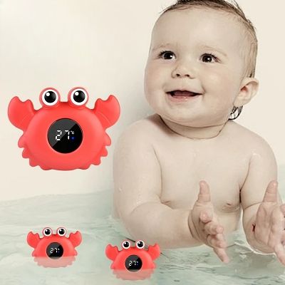 Thermomètre bain bébé - BabyBathTempMeter™ - Crabe-rouge