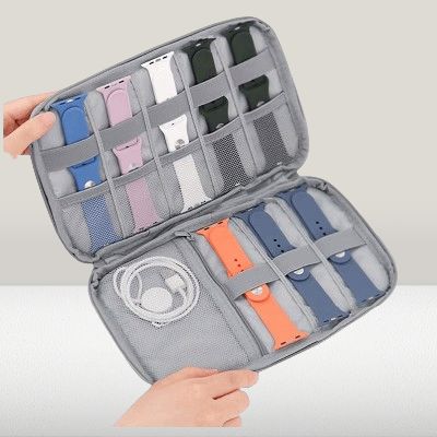 Sac de Rangement pour Bracelets de Montre - WatchStrapCase™ - Gris