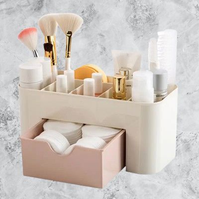 Rangement Maquillage - MakeupOrganizerBox™ - Rose