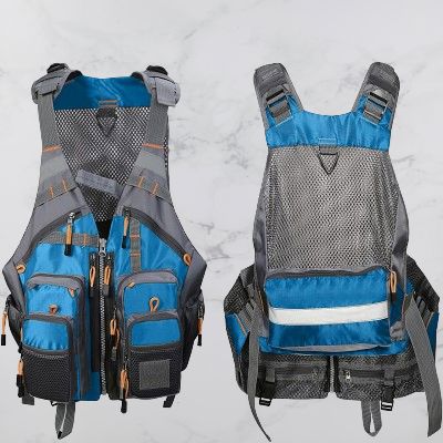 Gilet de Peche - FishingVestOutdoor™ - Bleu