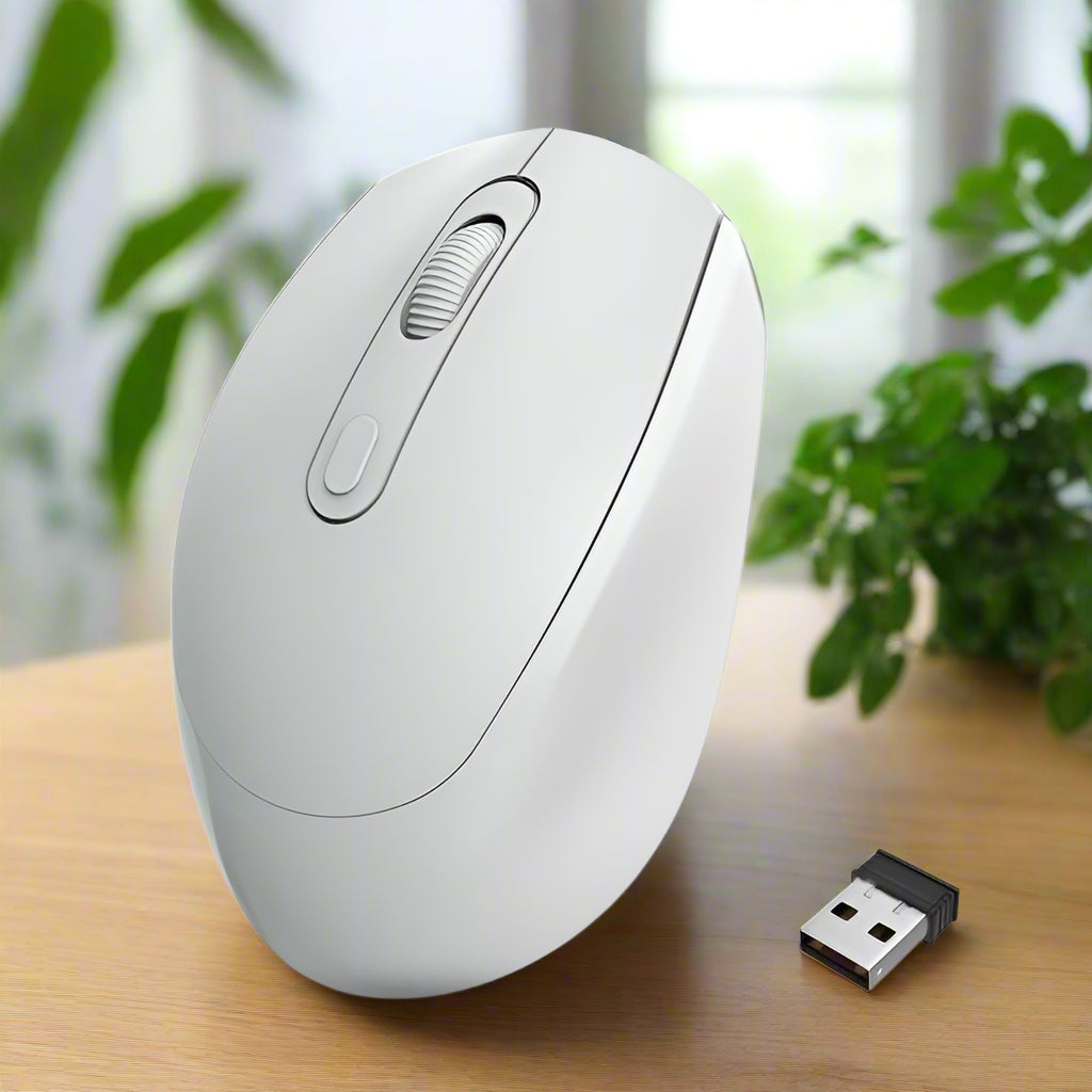 Souris Ergonomique Sans Fil - ErgoSilent™ - Blanc