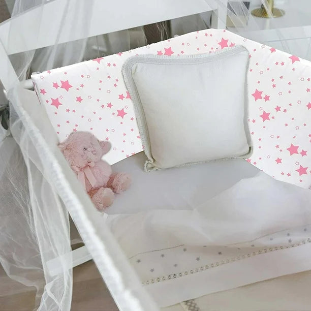 Tour de Lit - CotonBump™ - Blanc Rose