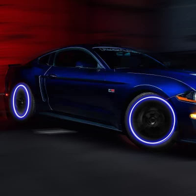 AUTOCOLLANT VOITURE - GlowWheel™ - Bleu