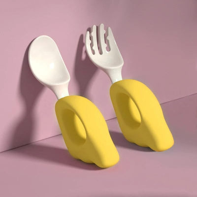 CUILLERE BEBE - LittleUtensils™ - Jaune