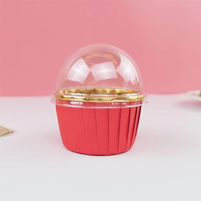 Caissette pour Muffins - CupcakeWrappers™ - Rouge Dorée